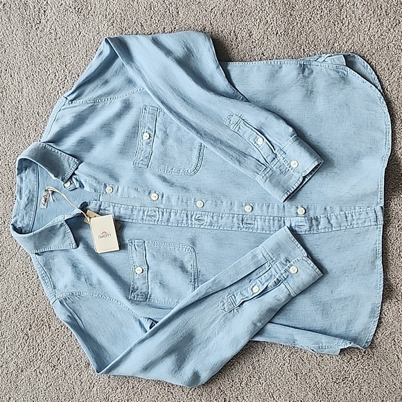 Faherty Tops - Faherty Chambray Button Down
